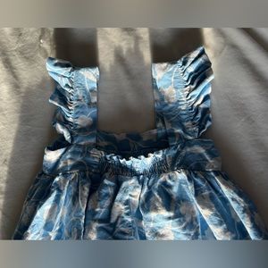 Maxi/Midi summer blue summer dress with Pockets, Size S